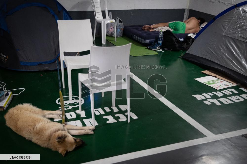 Missile Attack Shelter in Tel Aviv - Israel