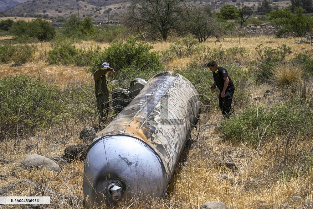 Remains Of An Iranian Ballistic Missile - Israel