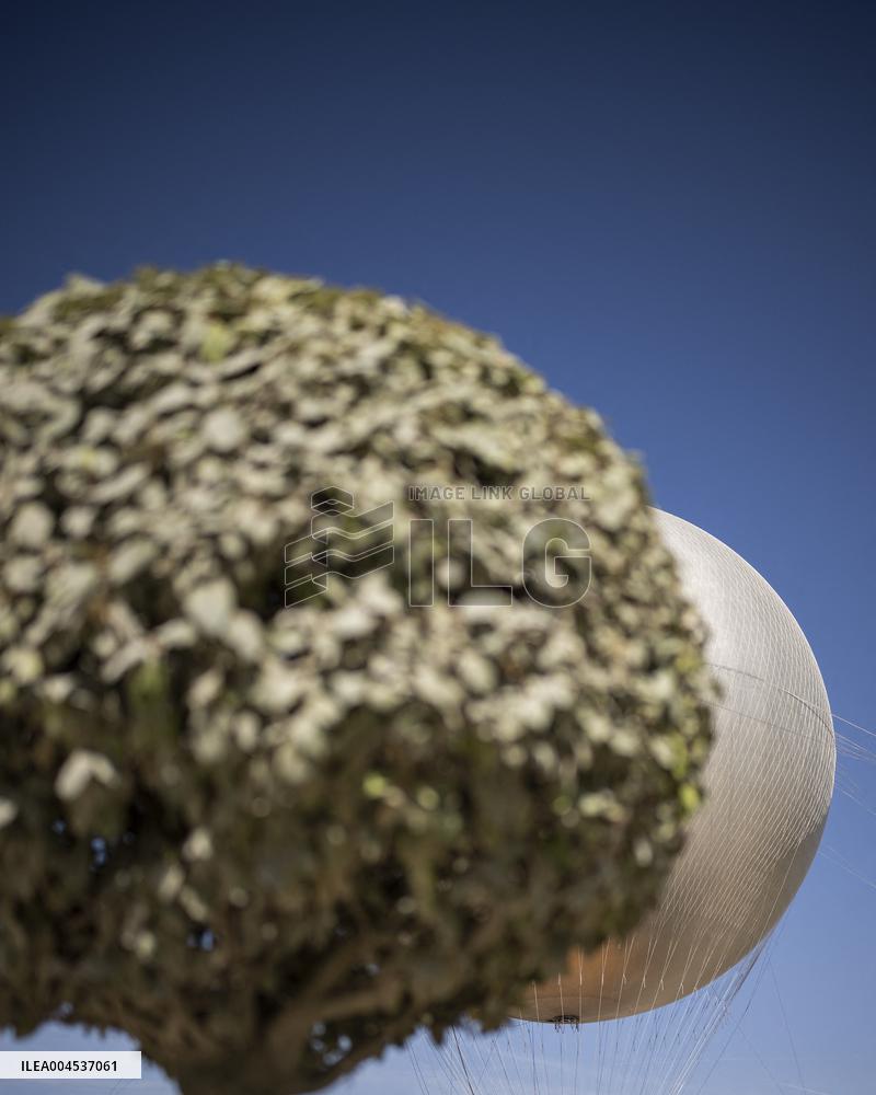 The Olympic Cauldron  at the Tuileries Garden - Paris