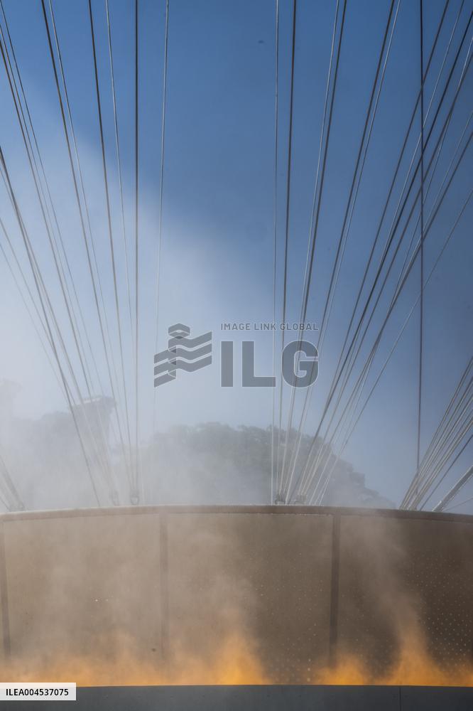 The Olympic Cauldron  at the Tuileries Garden - Paris