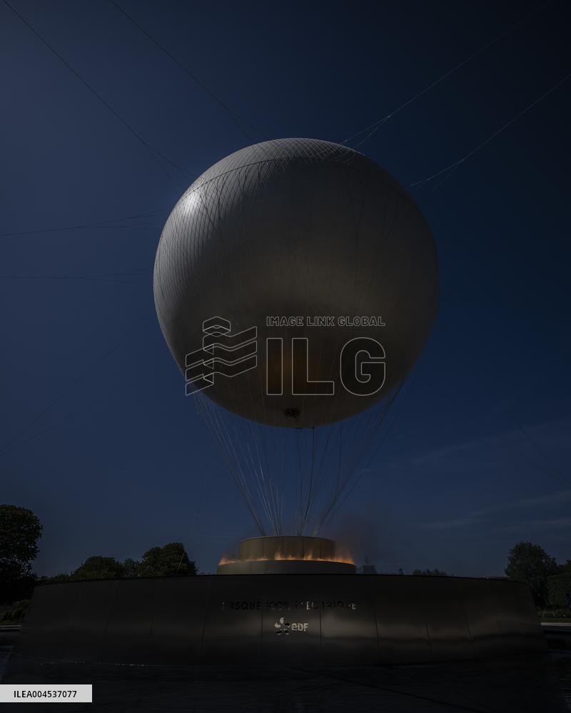 The Olympic Cauldron  at the Tuileries Garden - Paris