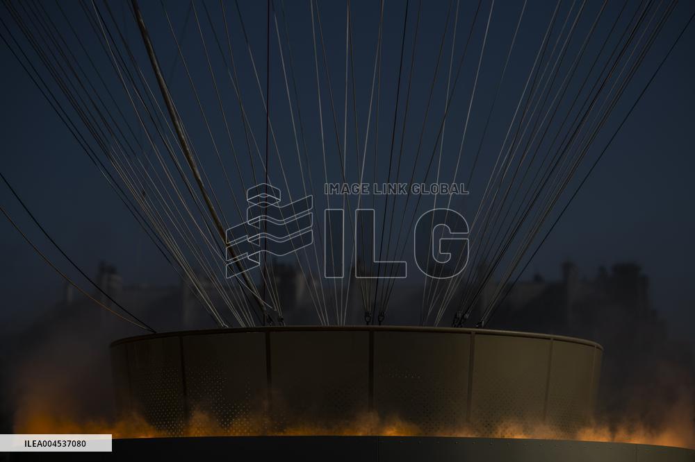 The Olympic Cauldron  at the Tuileries Garden - Paris