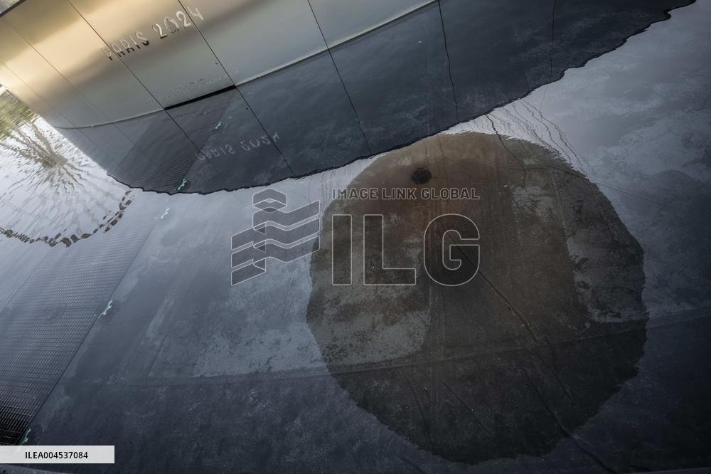 The Olympic Cauldron  at the Tuileries Garden - Paris