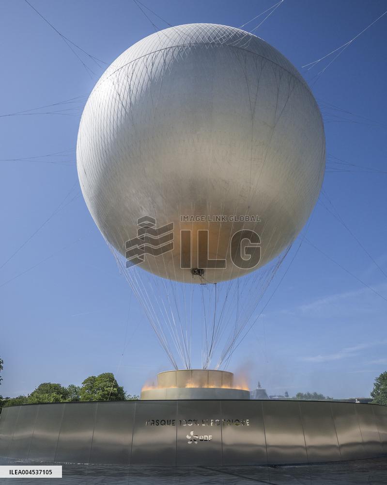 The Olympic Cauldron  at the Tuileries Garden - Paris