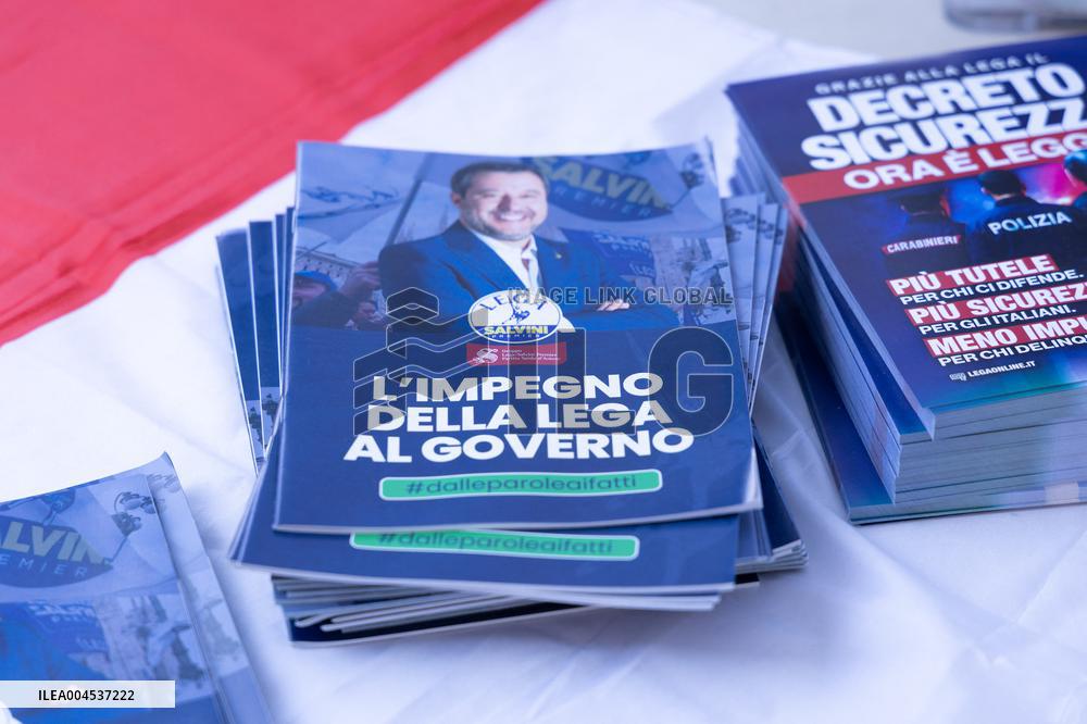 Salvini Promotes The Security Decree - Rome