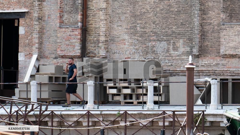 Preparations For The Bezos Wedding - Venice