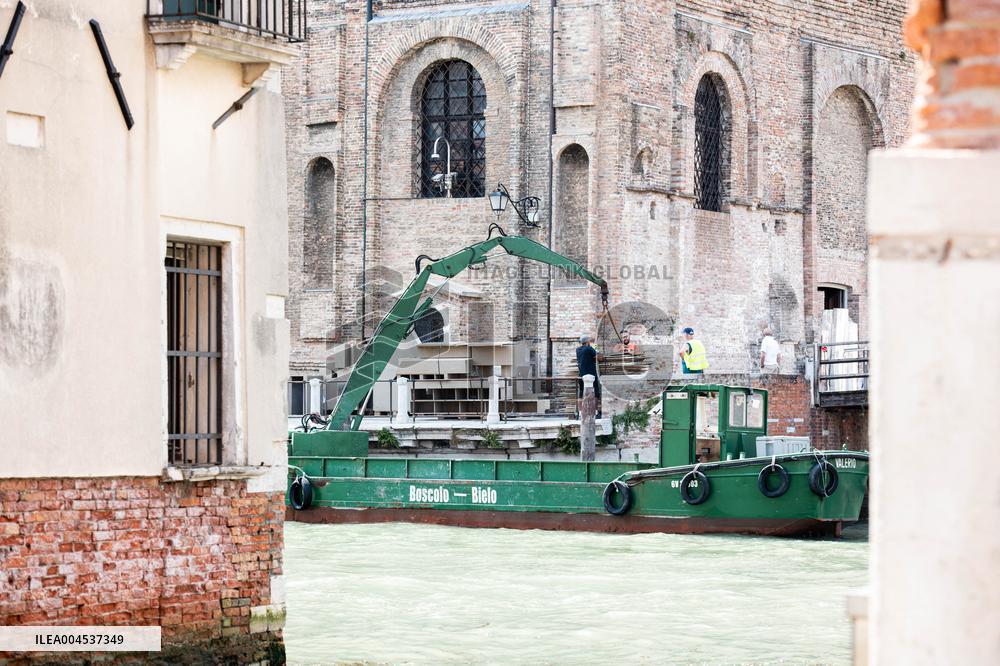 Preparations For The Bezos Wedding - Venice