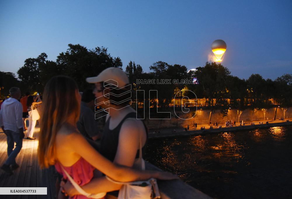 The Olympic Cauldron At The Tuileries Garden - Paris