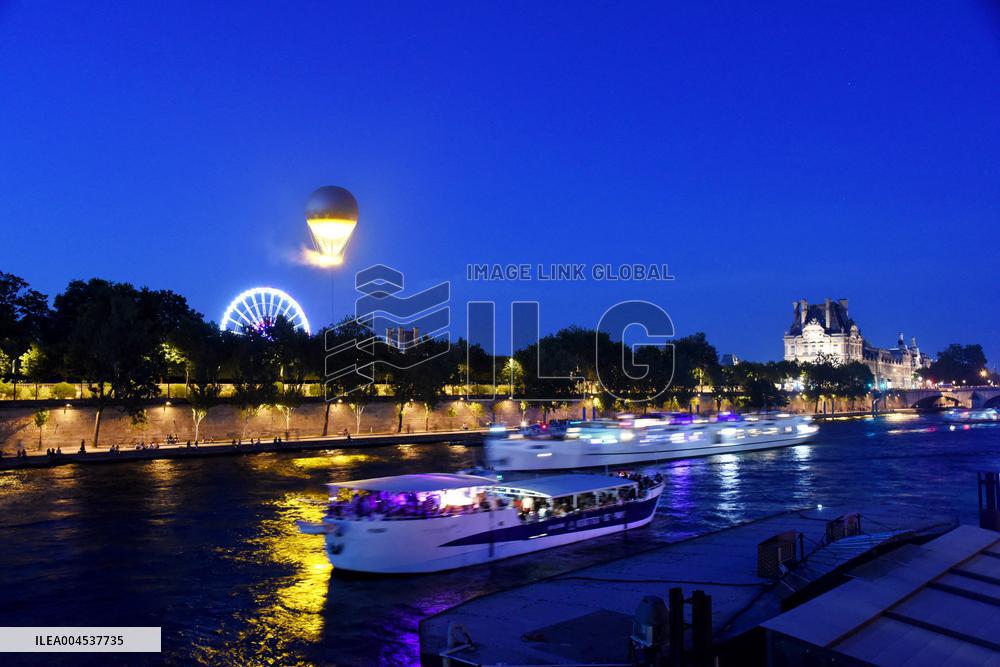 The Olympic Cauldron At The Tuileries Garden - Paris