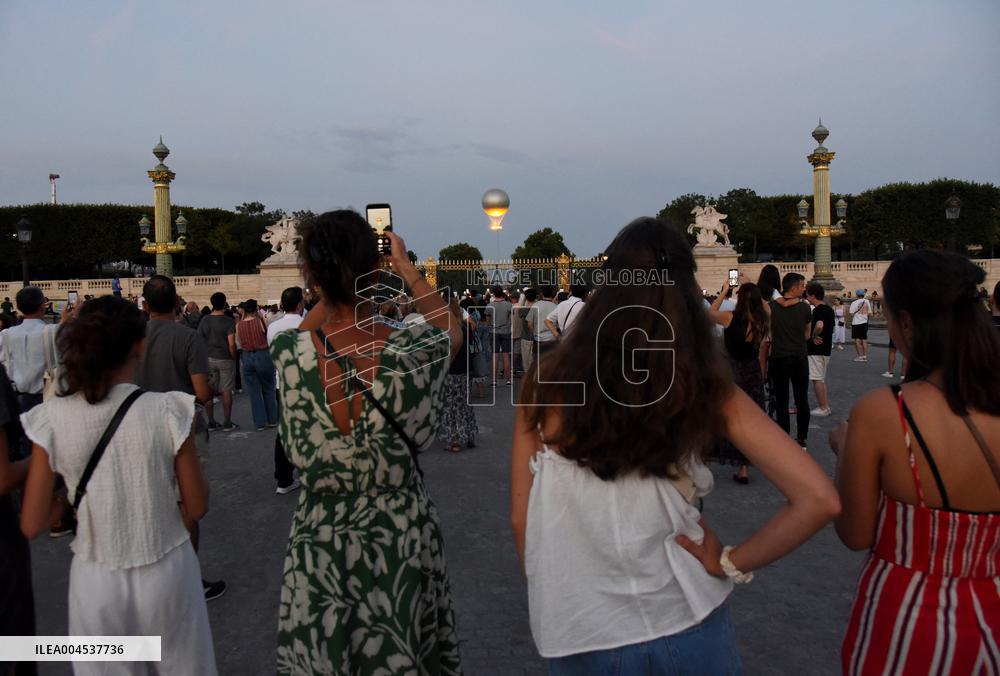The Olympic Cauldron At The Tuileries Garden - Paris