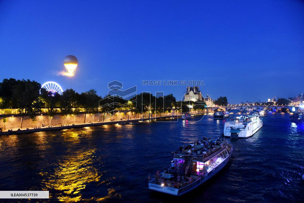 The Olympic Cauldron At The Tuileries Garden - Paris