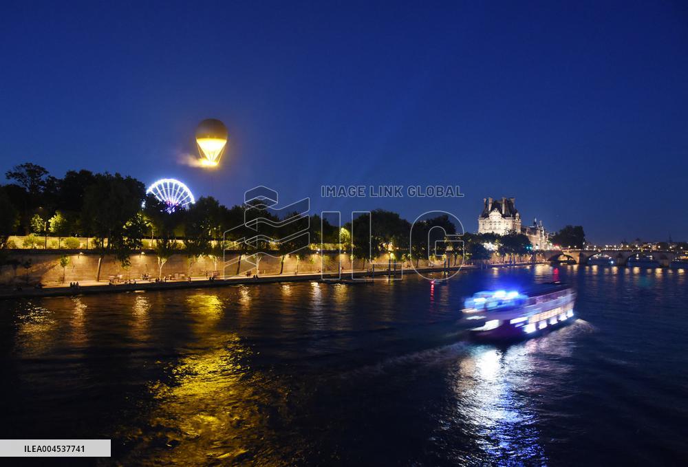 The Olympic Cauldron At The Tuileries Garden - Paris