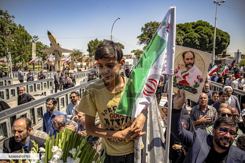 Funeral for Iranians Killed by Israel - Qazvin