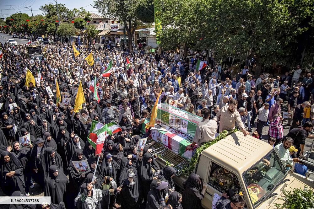 Funeral for Iranians Killed by Israel - Qazvin