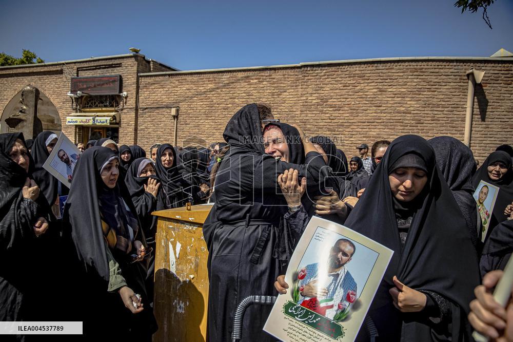 Funeral for Iranians Killed by Israel - Qazvin