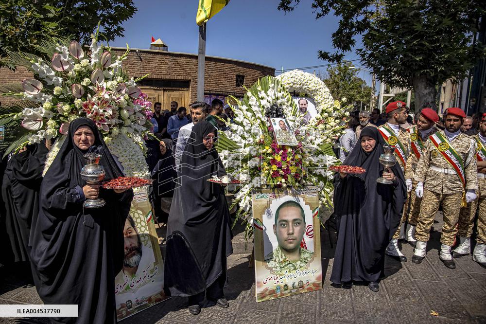Funeral for Iranians Killed by Israel - Qazvin