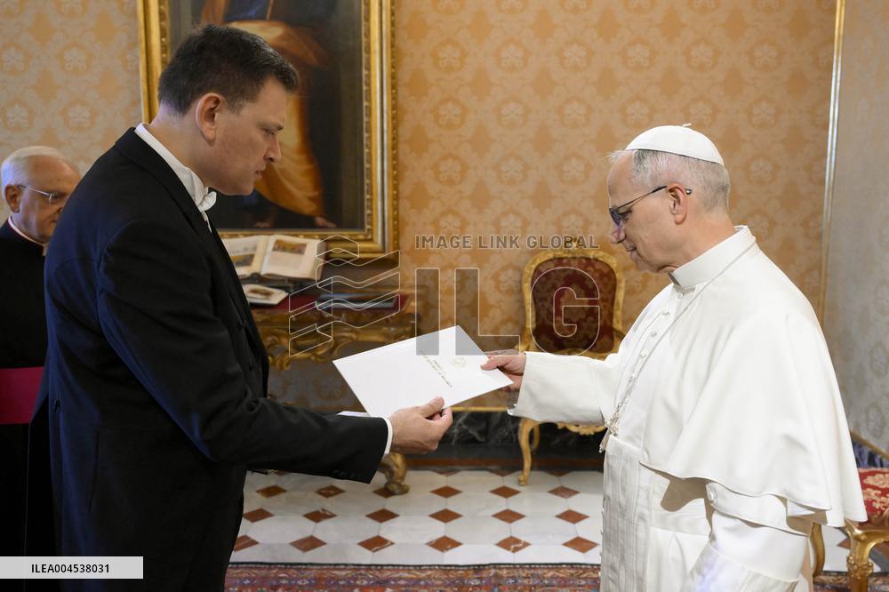Pope Leo XiV Receives The Ambassador of Belarus - Vatican