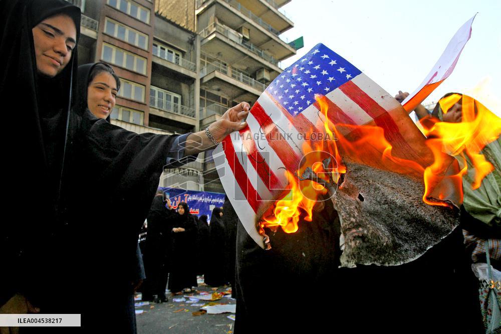 Iranians Marking The 28th Anniversary Of The Us Embassy Takeover - Tehran