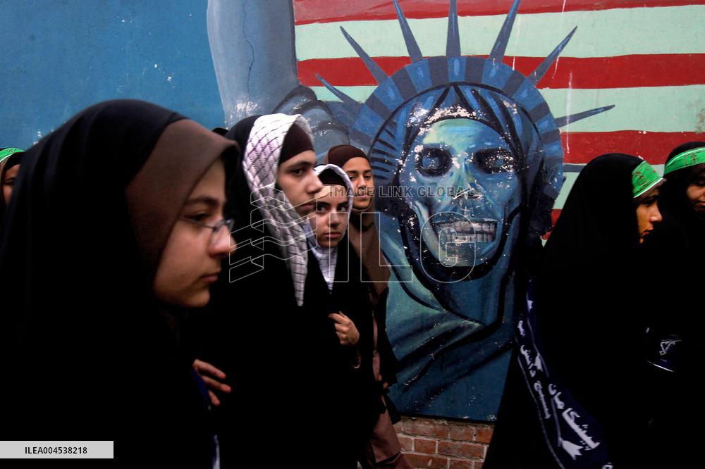 Iranians Marking The 28th Anniversary Of The Us Embassy Takeover - Tehran