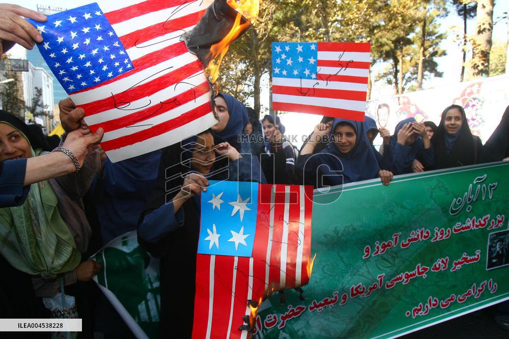 Iranians Marking The 28th Anniversary Of The Us Embassy Takeover - Tehran