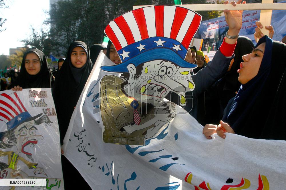 Iranians Marking The 28th Anniversary Of The Us Embassy Takeover - Tehran