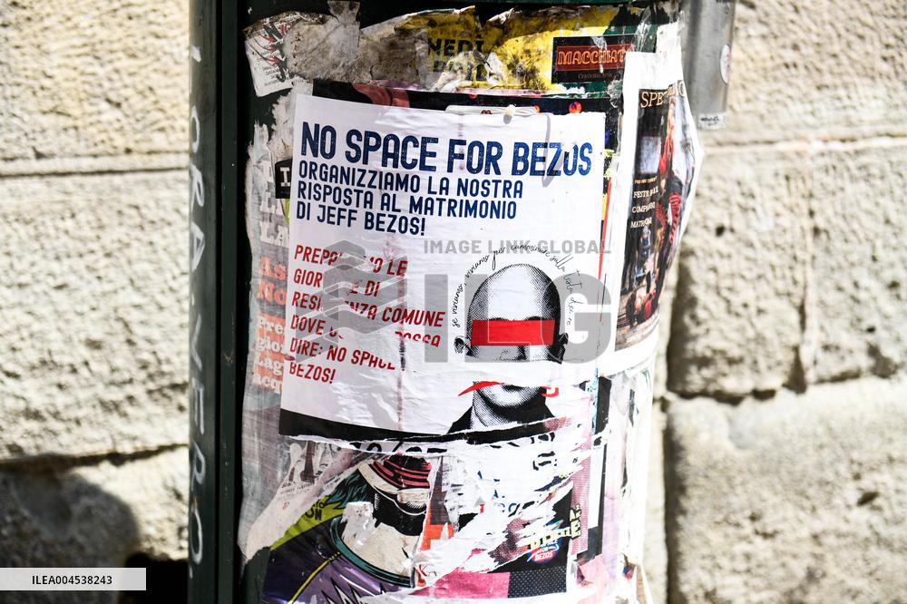 Preparations For The Bezos Wedding - Venice