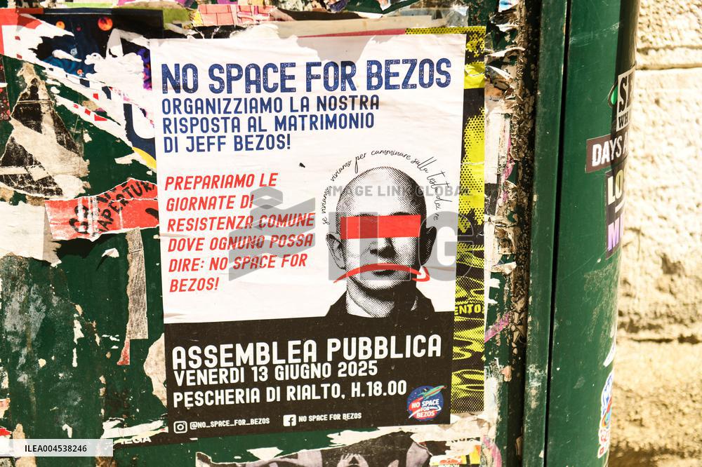 Preparations For The Bezos Wedding - Venice