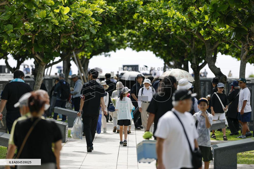 80th anniversary of WWII ground battle in Okinawa