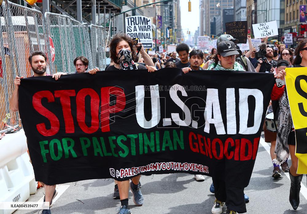 Anti-War Protestors Rally - NYC