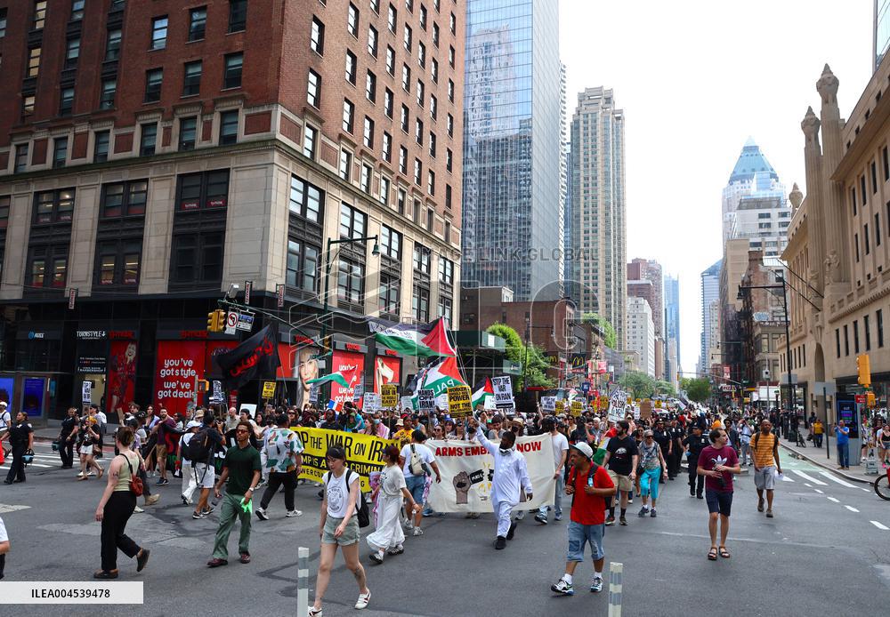 Anti-War Protestors Rally - NYC
