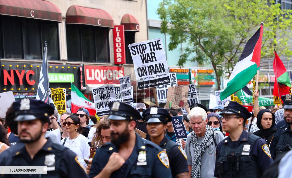 Anti-War Protestors Rally - NYC