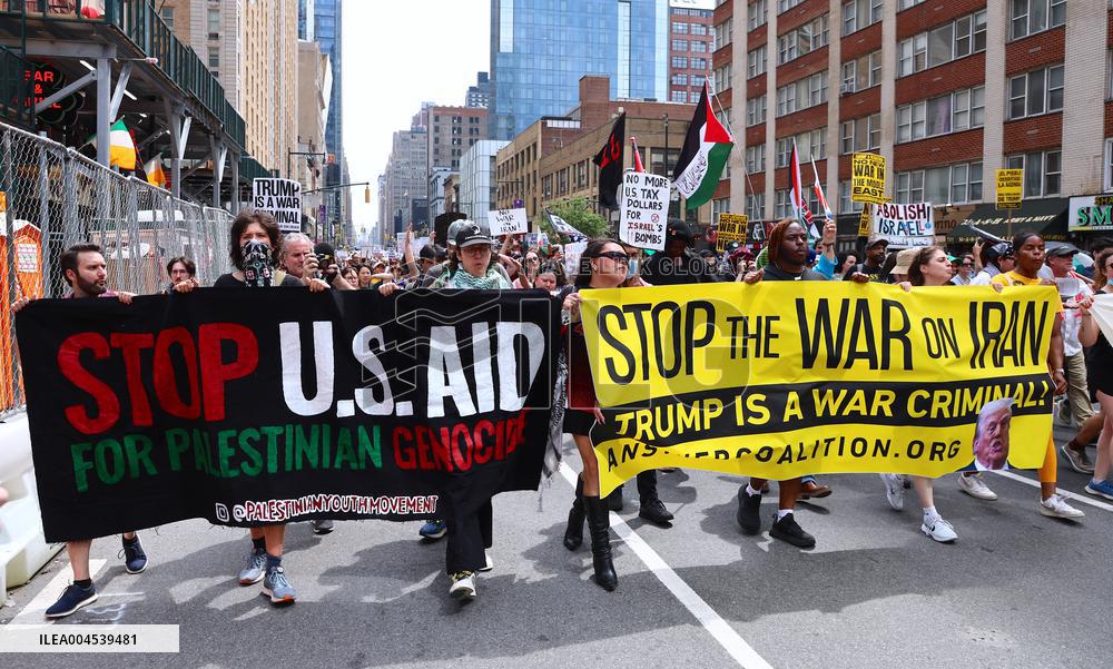 Anti-War Protestors Rally - NYC