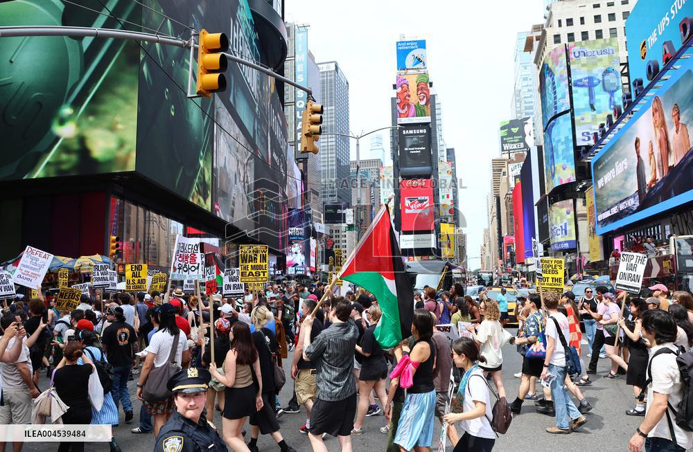 Anti-War Protestors Rally - NYC