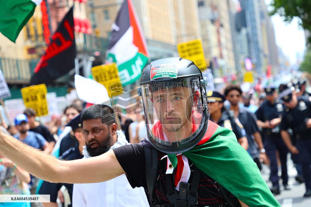 Anti-War Protestors Rally - NYC