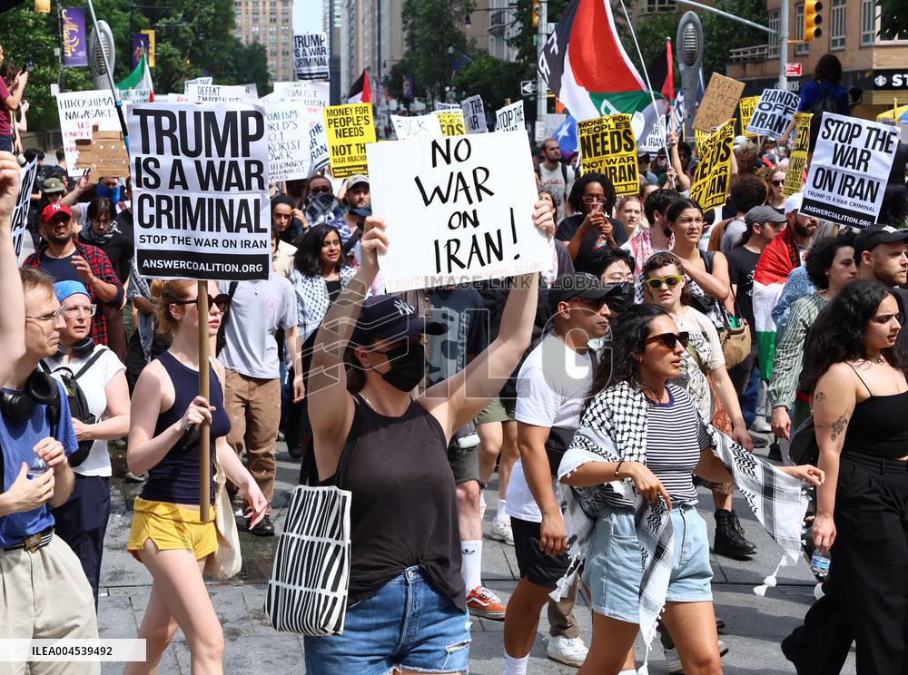Anti-War Protestors Rally - NYC
