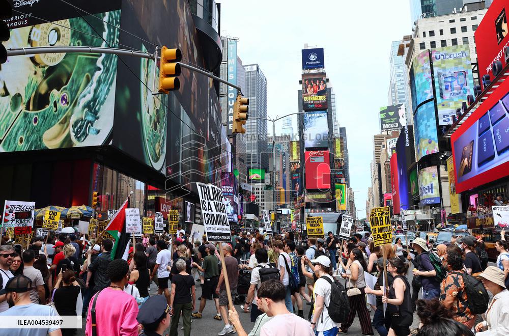 Anti-War Protestors Rally - NYC