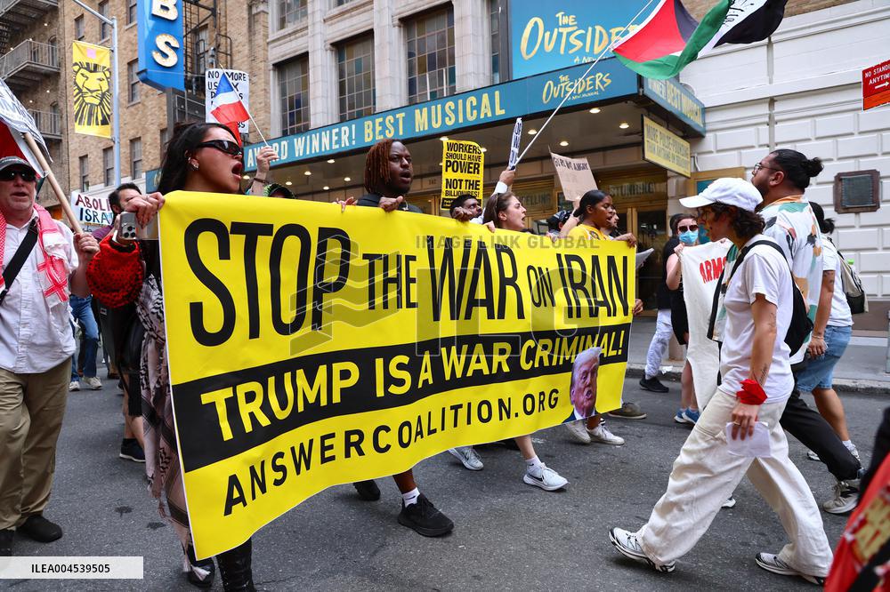 Anti-War Protestors Rally - NYC