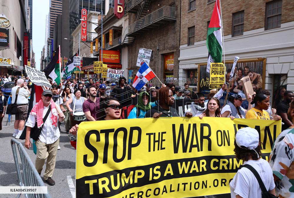 Anti-War Protestors Rally - NYC