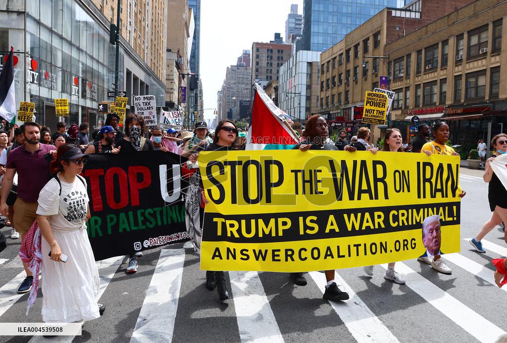 Anti-War Protestors Rally - NYC