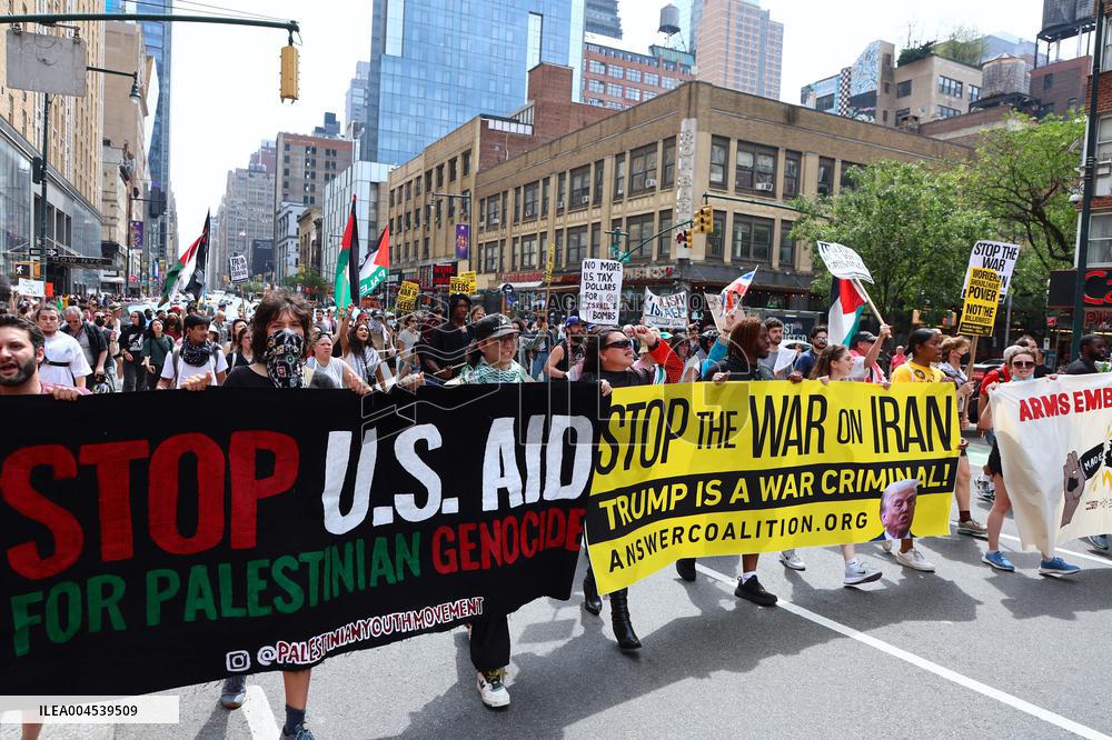 Anti-War Protestors Rally - NYC