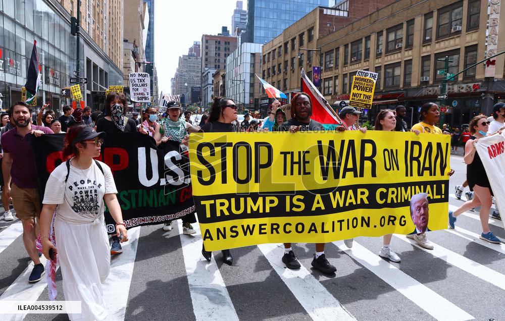 Anti-War Protestors Rally - NYC