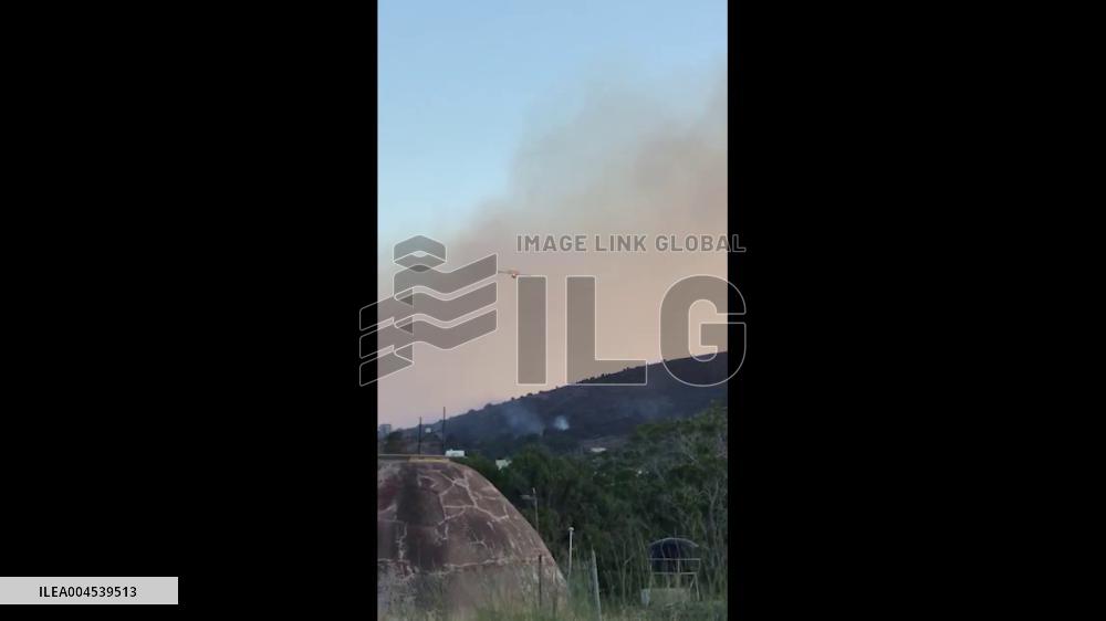 Greece: Wildfire Rages Across Chios, Prompting Evacuation Orders