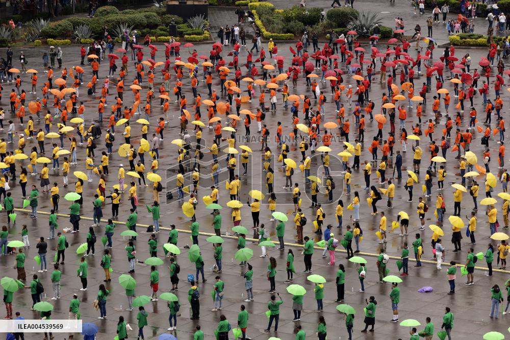 Creation The World's Largest Rainbow Flag on Pride Celebrations - Mexico