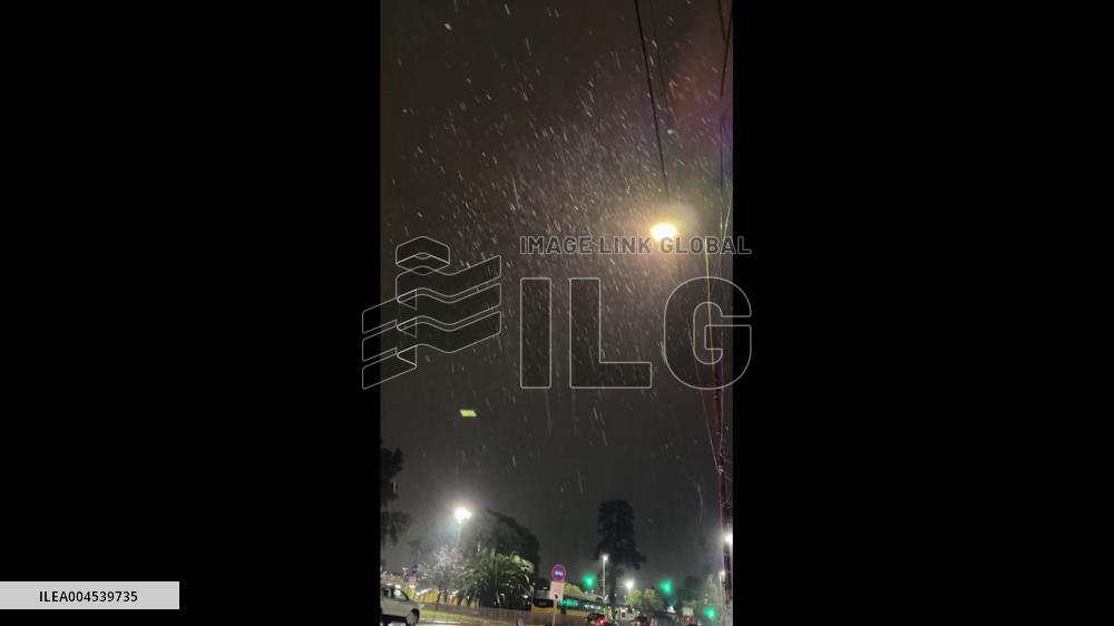 Argentina: Cold Front Hits Buenos Aires Province, Snowfall Reported