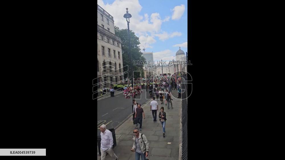 UK: ‘Palestine Action’ Supporters Rally at Trafalgar Square After Protest Ban 2