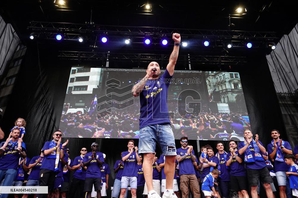 Real Oviedo Celebrates Promotion to the First Division - Spain