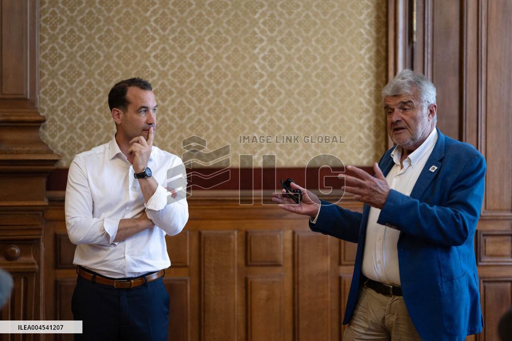 The New Mayor Of La Rochelle Thibaut Guiraud - France