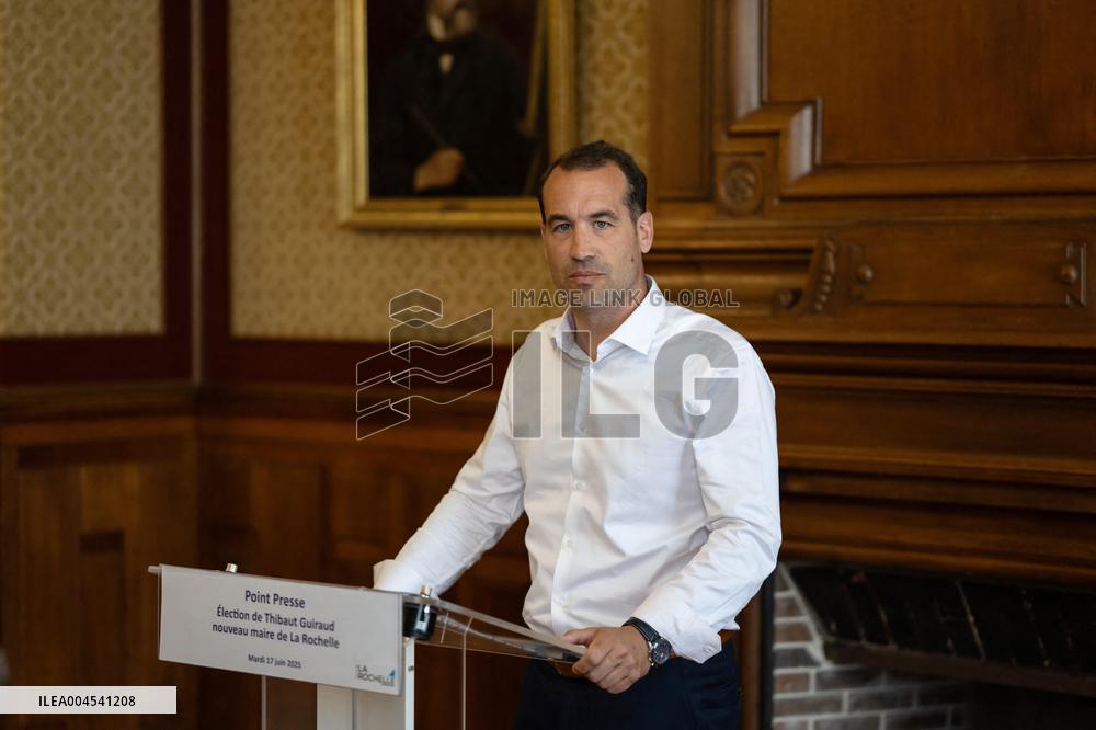 The New Mayor Of La Rochelle Thibaut Guiraud - France