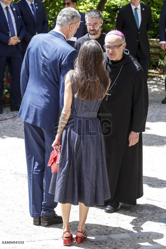 Royals At 1000 anniversary of Monasterio de Montserrat Foundation - Barcelona
