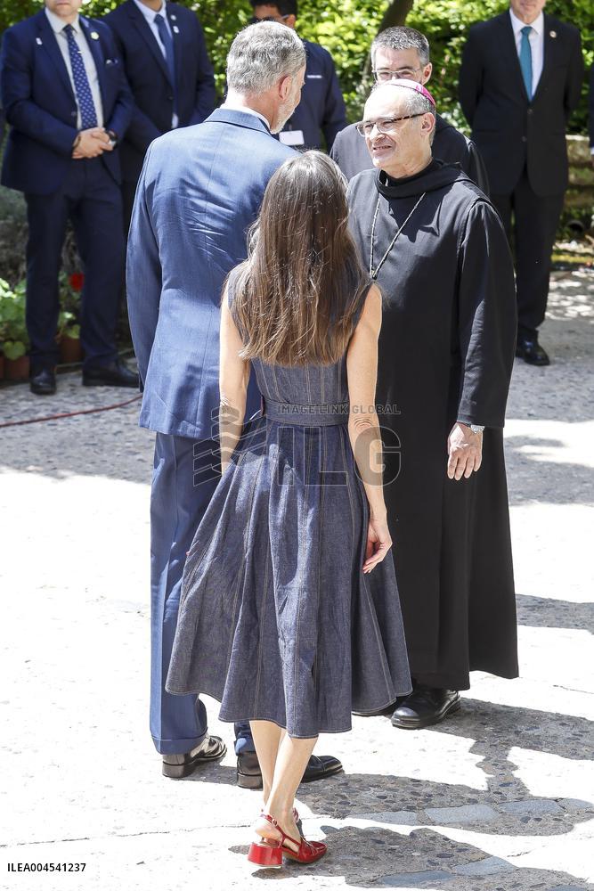Royals At 1000 anniversary of Monasterio de Montserrat Foundation - Barcelona